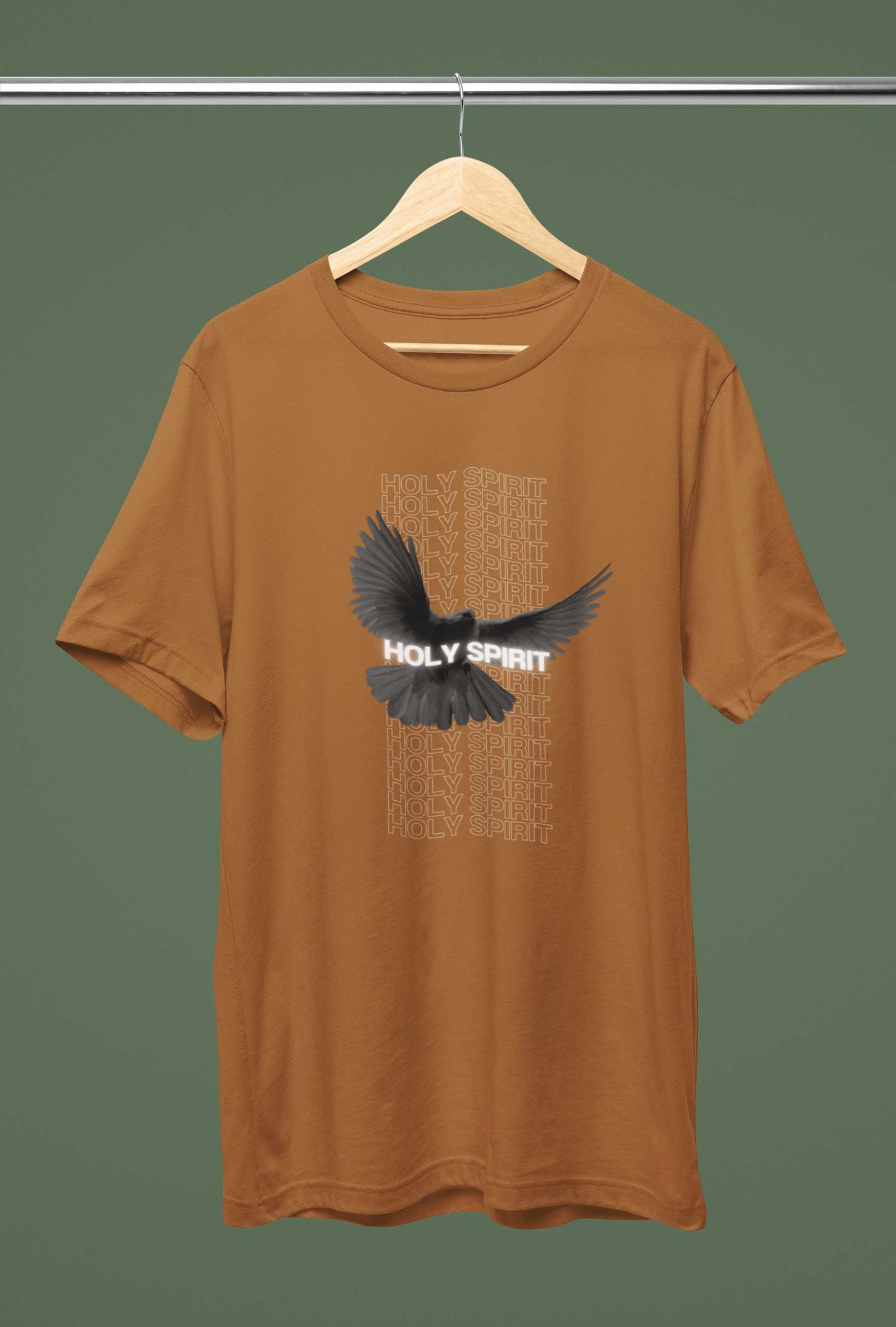Holy spirit golden yellow printed unisex t shirt