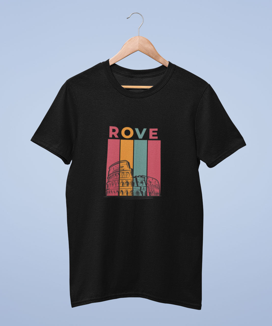 printed black t shirt for men