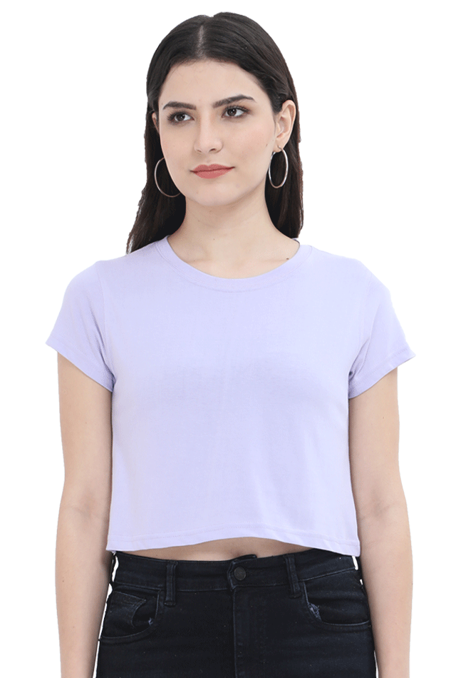 lavender crop top for women
