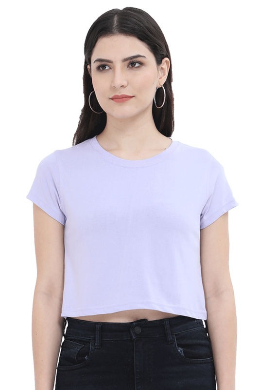 lavender crop top for women