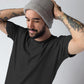 plain black t shirt men