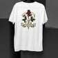 Rose back print white t shirt for men
