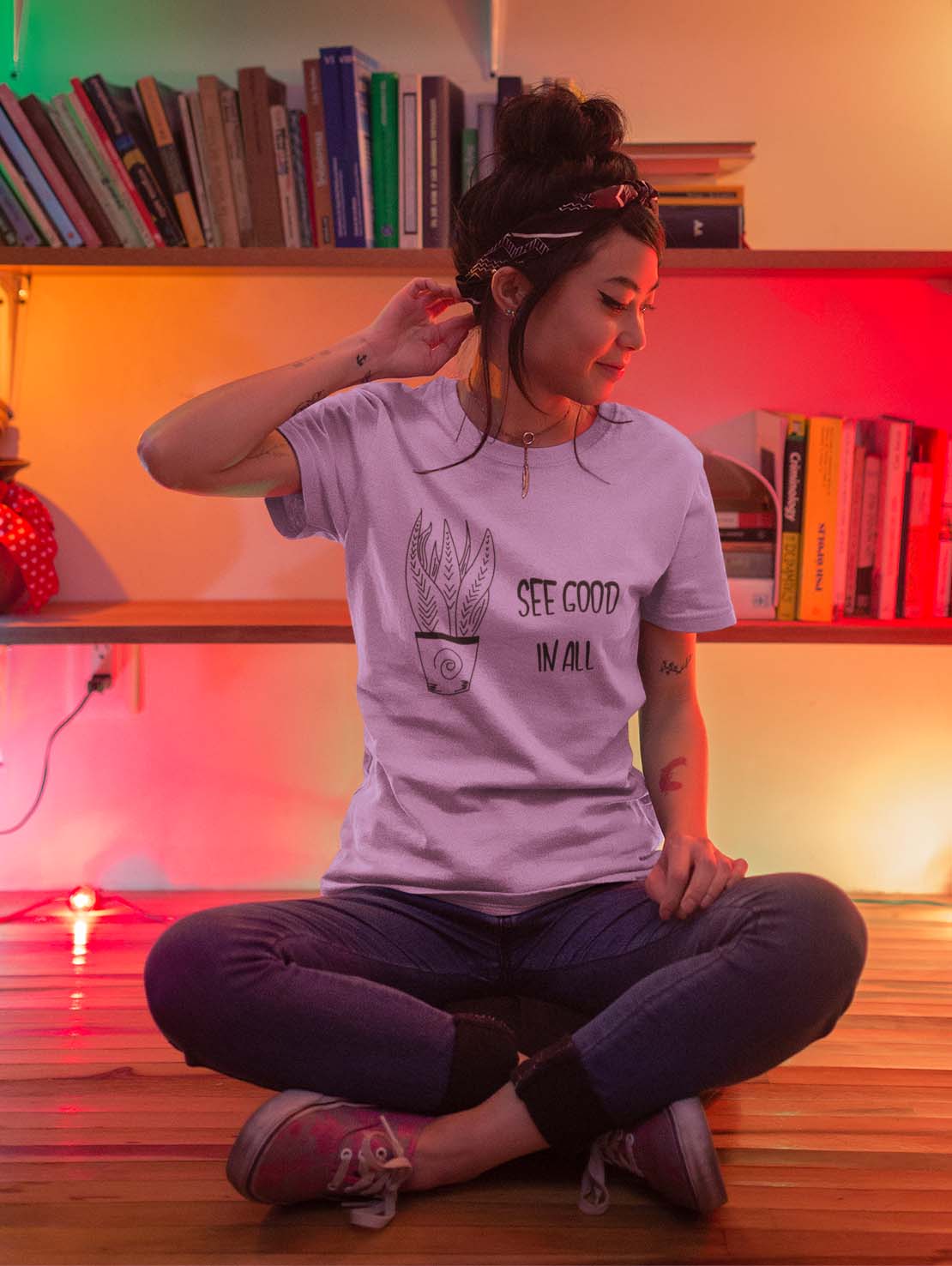 Good in all lavender unisex t shirt for women