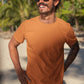 Orange plain t shirt for men