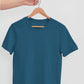 Petrol blue plain t shirt for men