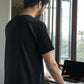 plain black t shirt men