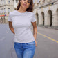 Lavender Plain T Shirt Women
