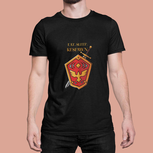 black printed t shirt for men