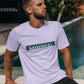 minimal printed lavender t shirt for men