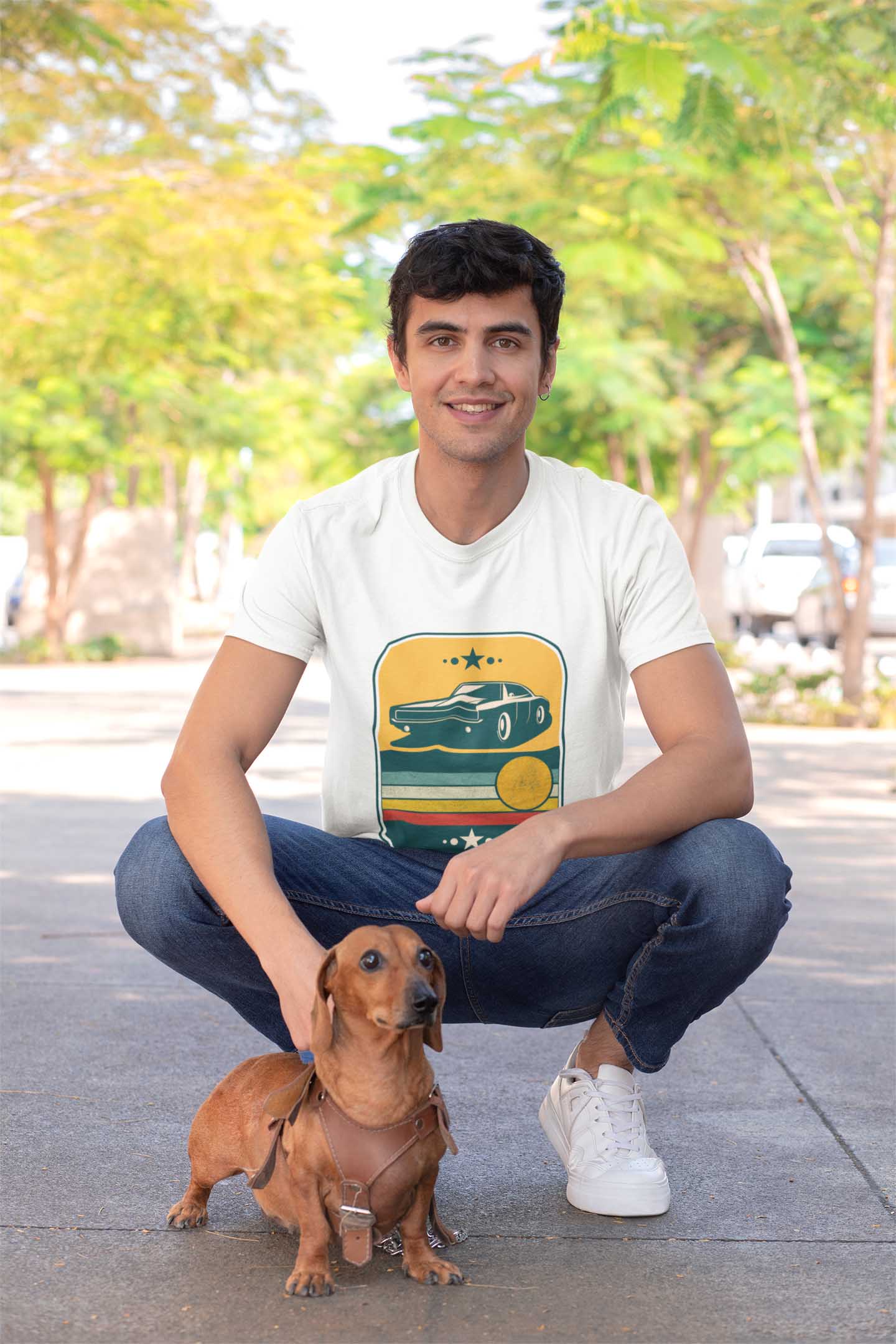 retro car printed