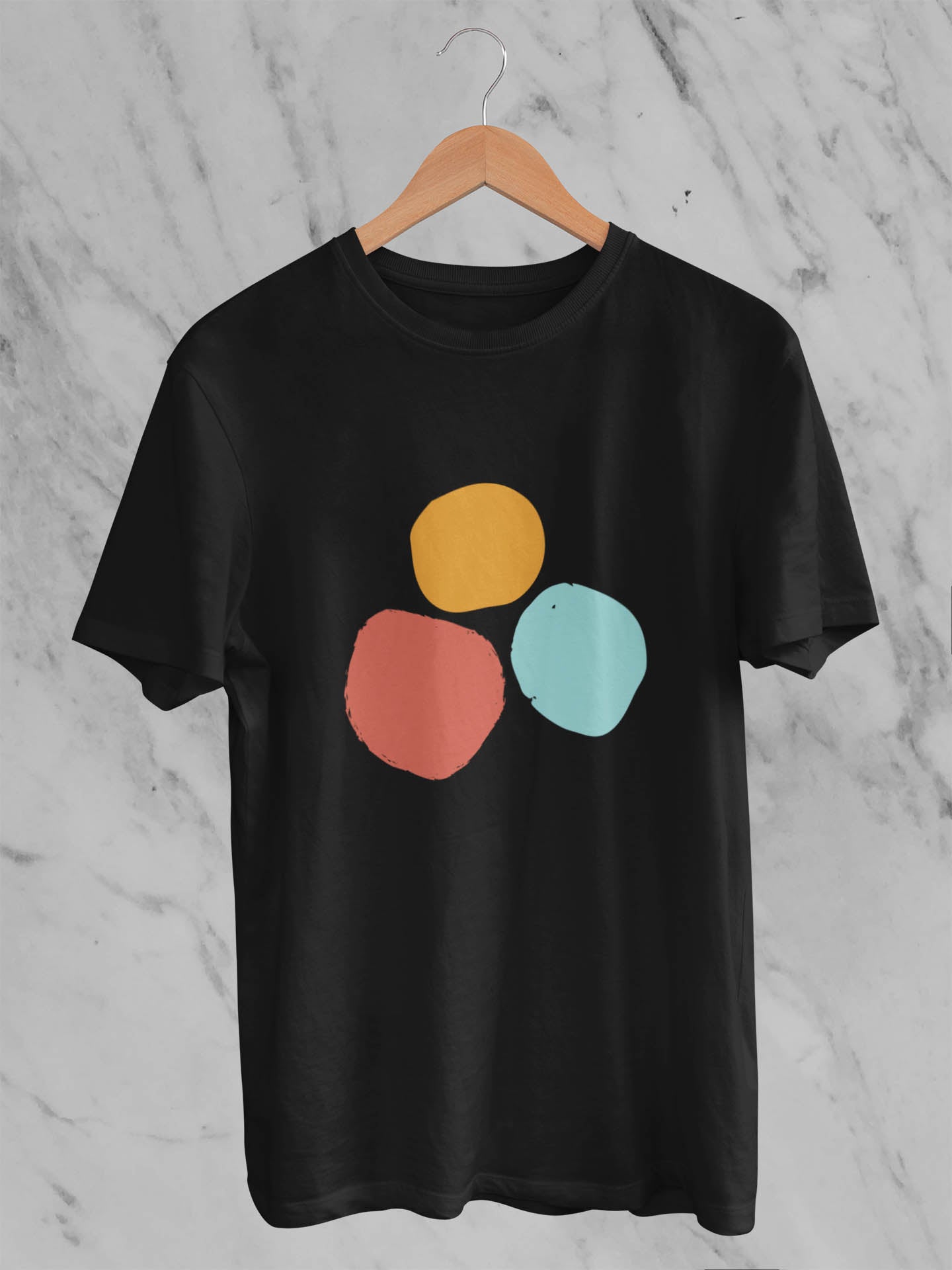 Uppstring classic black and white unisex t shirt