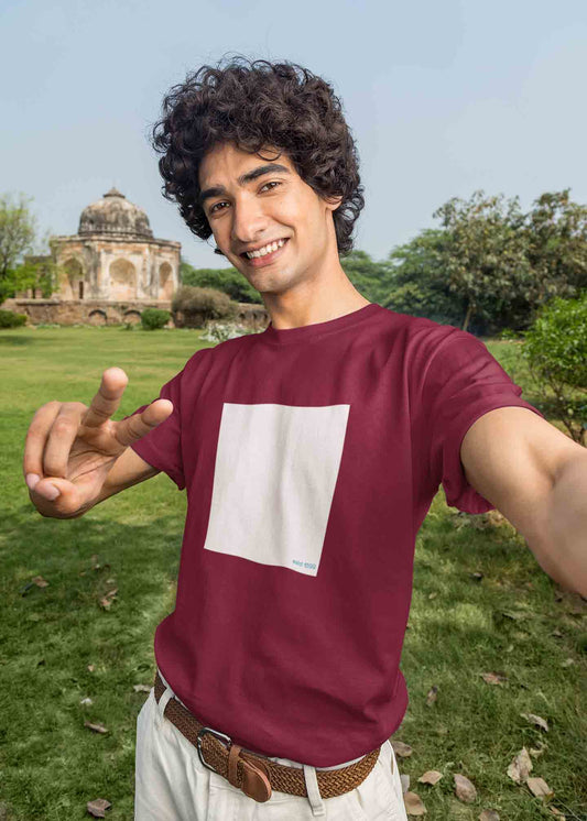minimal and subtle printed t shirt for men